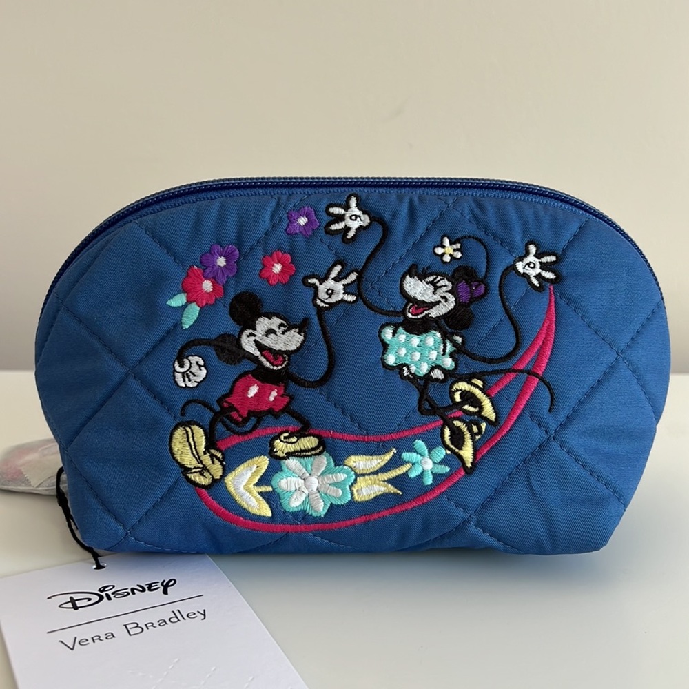 Vera Bradley Disney Clamshell Cosmetic Bag - Picture 1 of 6